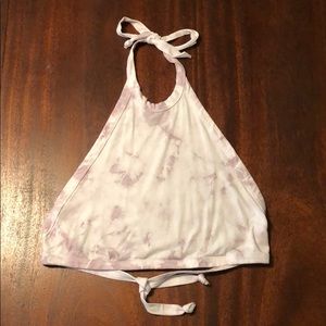 Urban Outfitters Ecote Tie Dye Tie Back Halter Top